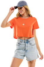 Load image into Gallery viewer, Boxy Cotton Crop Tees