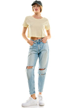 Load image into Gallery viewer, Boxy Cotton Crop Tees