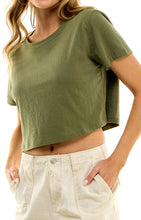 Load image into Gallery viewer, Boxy Cotton Crop Tops