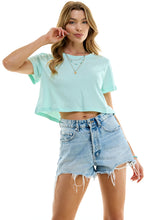 Load image into Gallery viewer, Boxy Cotton Crop T-Shirts