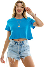 Load image into Gallery viewer, Boxy Cotton Crop T-Shirts
