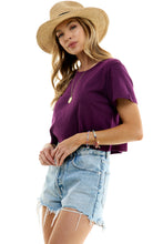 Load image into Gallery viewer, Boxy Cotton Crop T-Shirts
