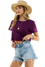 Load image into Gallery viewer, Boxy Cotton Crop T-Shirts