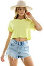 Load image into Gallery viewer, Boxy Cotton Crop T-Shirts