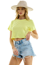 Load image into Gallery viewer, Boxy Cotton Crop T-Shirts
