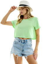 Load image into Gallery viewer, Boxy Cotton Crop T-Shirts
