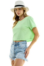 Load image into Gallery viewer, Boxy Cotton Crop T-Shirts
