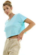 Load image into Gallery viewer, Boxy Cotton Crop T-Shirts