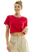 Load image into Gallery viewer, Boxy Cotton Crop T-Shirts