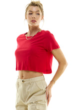 Load image into Gallery viewer, Boxy Cotton Crop T-Shirts