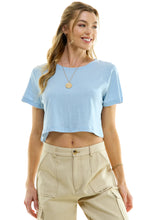 Load image into Gallery viewer, Boxy Cotton Crop T-Shirts
