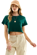 Load image into Gallery viewer, Boxy Cotton Crop T-Shirts
