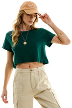 Load image into Gallery viewer, Boxy Cotton Crop T-Shirts