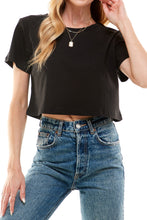 Load image into Gallery viewer, Boxy Cotton Crop Tops