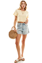 Load image into Gallery viewer, Boxy Cotton Crop Tees