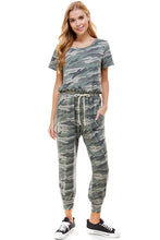 Load image into Gallery viewer, Camo French Terry Jumpsuit
