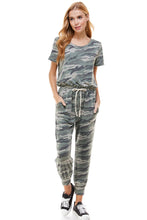 Load image into Gallery viewer, Camo French Terry Jumpsuit
