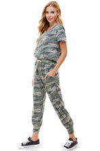 Load image into Gallery viewer, Camo French Terry Jumpsuit