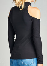 Load image into Gallery viewer, Cold Shoulder Ribbed Top