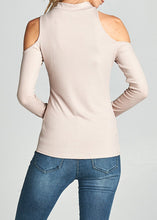 Load image into Gallery viewer, Cold Shoulder Ribbed Top
