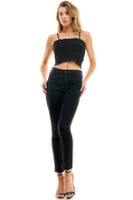 Load image into Gallery viewer, Smocked Cropped Camisole