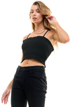Load image into Gallery viewer, Smocked Cropped Camisole