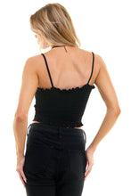 Load image into Gallery viewer, Smocked Cropped Camisole