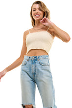 Load image into Gallery viewer, Smocked Cropped Camisole