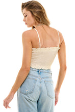 Load image into Gallery viewer, Smocked Cropped Camisole
