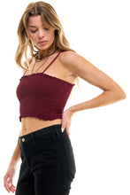 Load image into Gallery viewer, Smocked Cropped Camisole