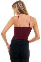 Load image into Gallery viewer, Smocked Cropped Camisole