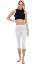Load image into Gallery viewer, Cotton Capri Leggings