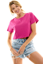 Load image into Gallery viewer, Boxy Cotton Crop Tees