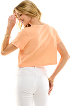 Load image into Gallery viewer, Boxy Cotton Crop Tees