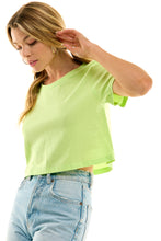 Load image into Gallery viewer, Boxy Cotton Crop Tees