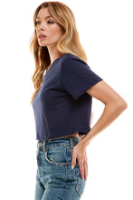 Load image into Gallery viewer, Boxy Crop Top | Navy
