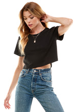 Load image into Gallery viewer, Cotton Crop Top | Black
