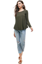 Load image into Gallery viewer, T20164 | Long Sleeve Loose Fit Solid Top