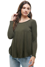 Load image into Gallery viewer, T20164 | Long Sleeve Loose Fit Solid Top