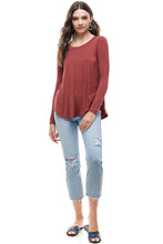 Load image into Gallery viewer, T20164 | Long Sleeve Loose Fit Solid Top