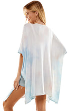 Load image into Gallery viewer, Tie Dye Kimono Cardigan Cover Up - Blue/Pink
