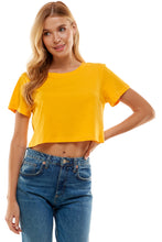 Load image into Gallery viewer, Cotton Crop Top | Dark Yellow
