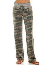 Load image into Gallery viewer, French Terry Lounge Pants - Green/Brown