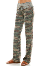 Load image into Gallery viewer, French Terry Lounge Pants - Green/Brown