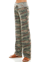 Load image into Gallery viewer, French Terry Lounge Pants - Green/Brown