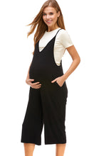 Load image into Gallery viewer, Maternity Loose Fit V Neck Capri Jumpsuits

