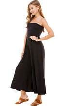 Load image into Gallery viewer, Women's Solid Fold Over Tube Strapless Jumpsuit