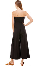 Load image into Gallery viewer, Women's Solid Fold Over Tube Strapless Jumpsuit