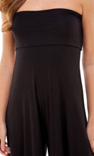 Load image into Gallery viewer, Women's Solid Fold Over Tube Strapless Jumpsuit
