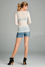 Load image into Gallery viewer, Long Sleeve Sheer Mesh Tops